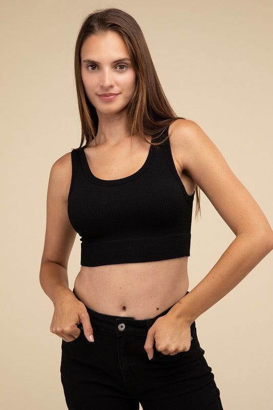 HYFVE Ribbed Seamless Crop Top - us.meeeshop