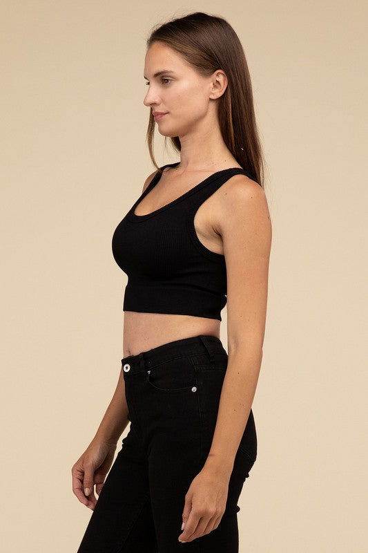 HYFVE Ribbed Seamless Crop Top - us.meeeshop