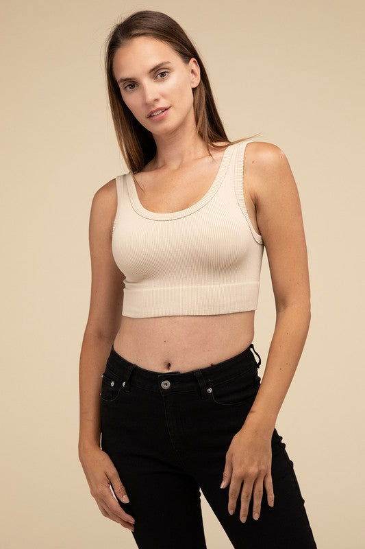 HYFVE Ribbed Seamless Crop Top - us.meeeshop