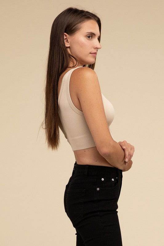 HYFVE Ribbed Seamless Crop Top - us.meeeshop