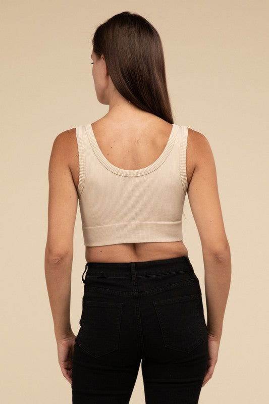 HYFVE Ribbed Seamless Crop Top - us.meeeshop