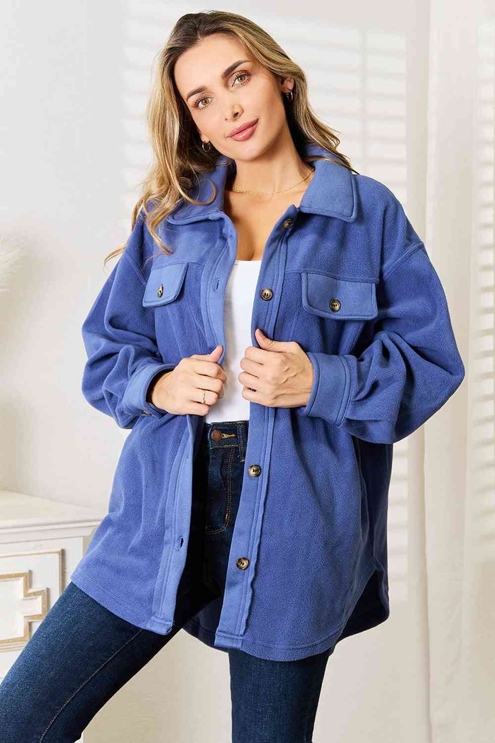 Heimish Cozy Girl Button Down Shacket us.meeeshop - 