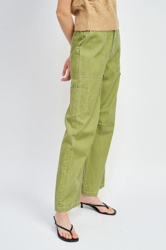 High Rise Fit Cargo Pants us.meeeshop - 