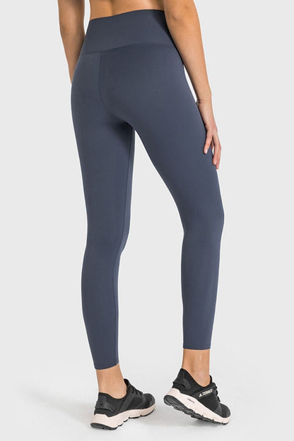 High Waist Ankle-Length Yoga Leggings us.meeeshop - 