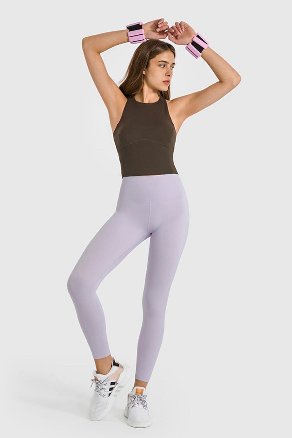 High Waist Ankle-Length Yoga Leggings us.meeeshop - 