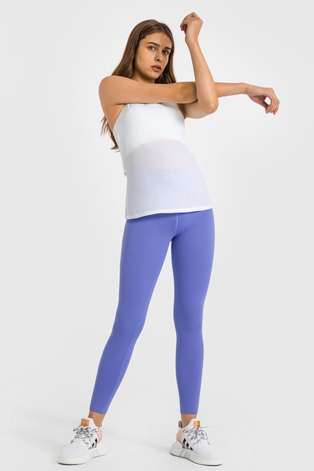 High Waist Ankle-Length Yoga Leggings us.meeeshop - 