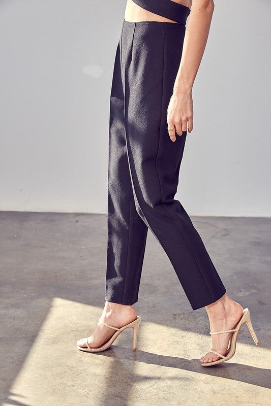 High Waisted Slim Pants us.meeeshop - 