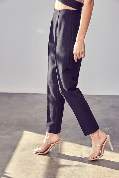 High Waisted Slim Pants us.meeeshop - 