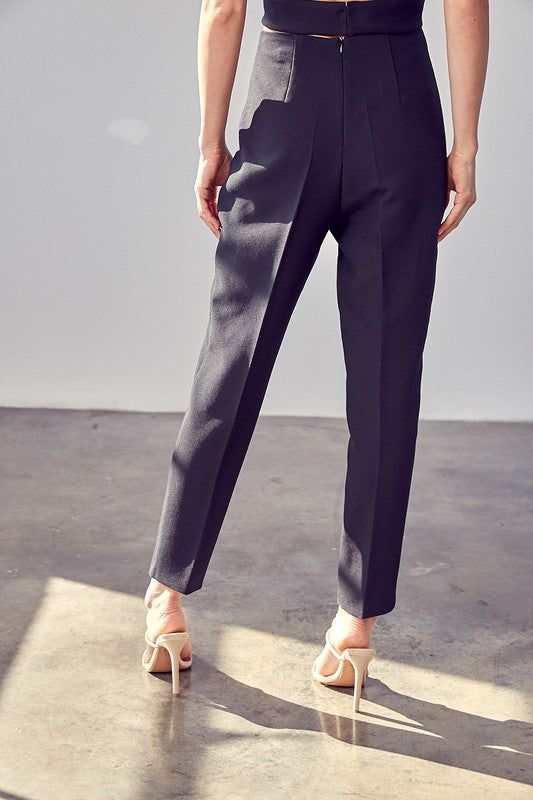 High Waisted Slim Pants us.meeeshop - 