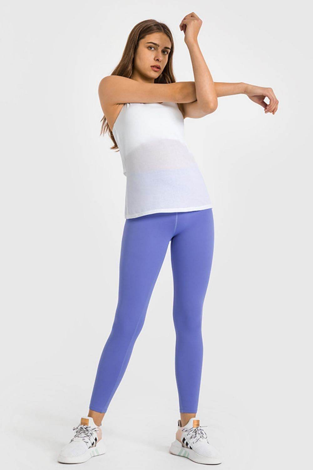 High Waist Ankle-Length Yoga Leggings - us.meeeshop