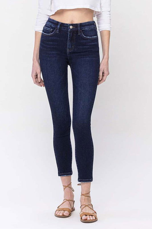 VERVET by Flying Monkey High Rise Ankle Skinny Jeans - us.meeeshop