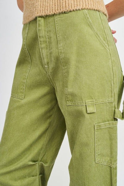 High Rise Fit Cargo Pants - us.meeeshop