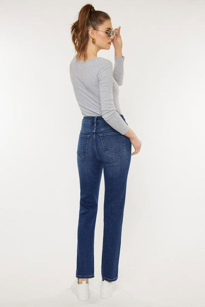 Kan Can USA High Rise Slim Straight Jeans - us.meeeshop