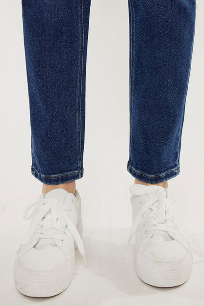 Kan Can USA High Rise Slim Straight Jeans - us.meeeshop