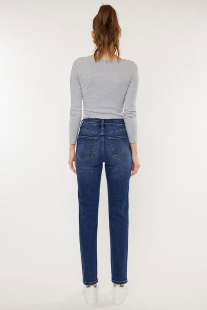 Kan Can USA High Rise Slim Straight Jeans - us.meeeshop