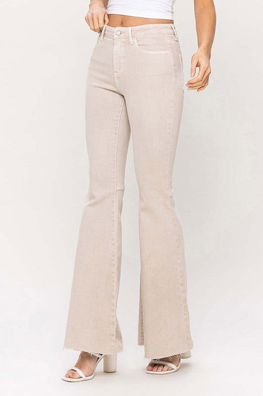 VERVET by Flying Monkey High Rise Super Flare Jeans - us.meeeshop