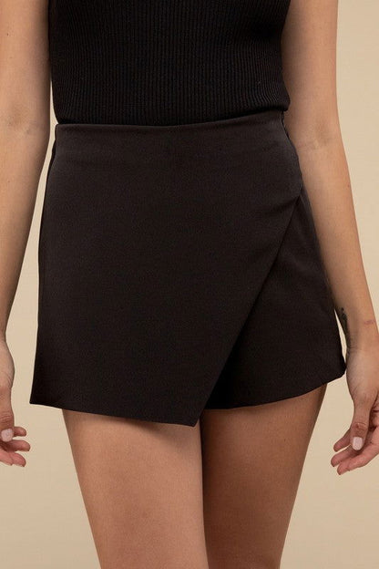 Love Tree High Waist Asymmetrical Skort - us.meeeshop