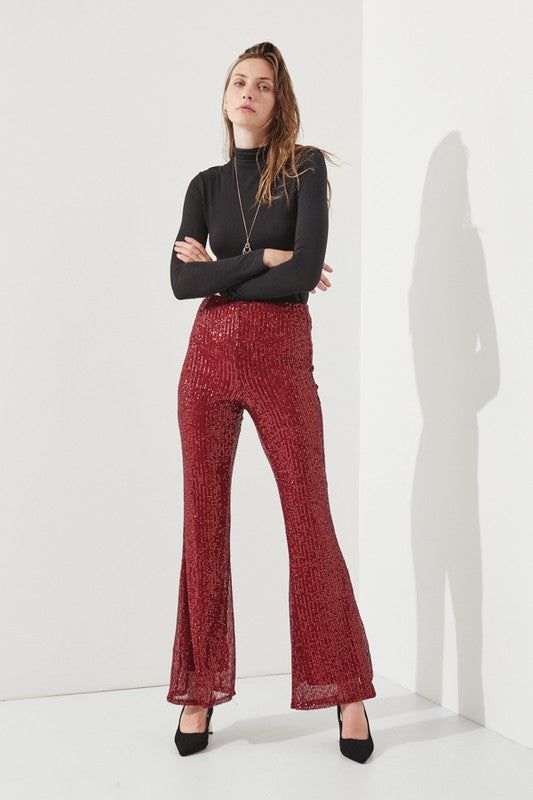 Highwaist Sequin Pants - us.meeeshop