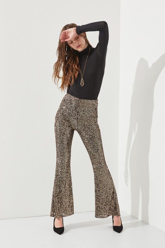 Highwaist Sequin Pants - us.meeeshop