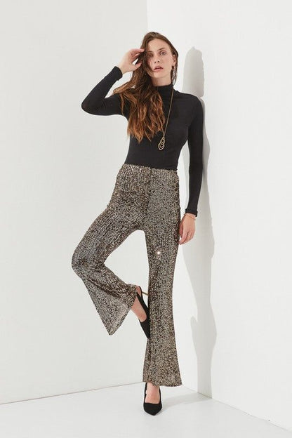 Highwaist Sequin Pants - us.meeeshop