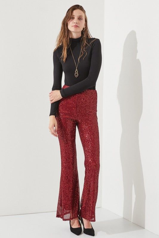 Highwaist Sequin Pants - us.meeeshop