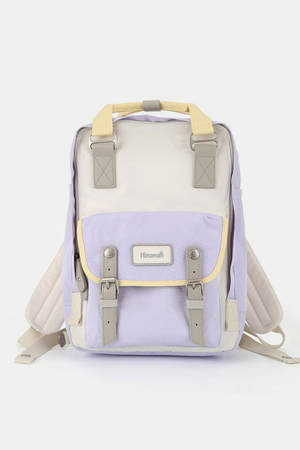 Himawari Contrast Water and Scratch-Resistant Nylon Backpack Bag us.meeeshop - 