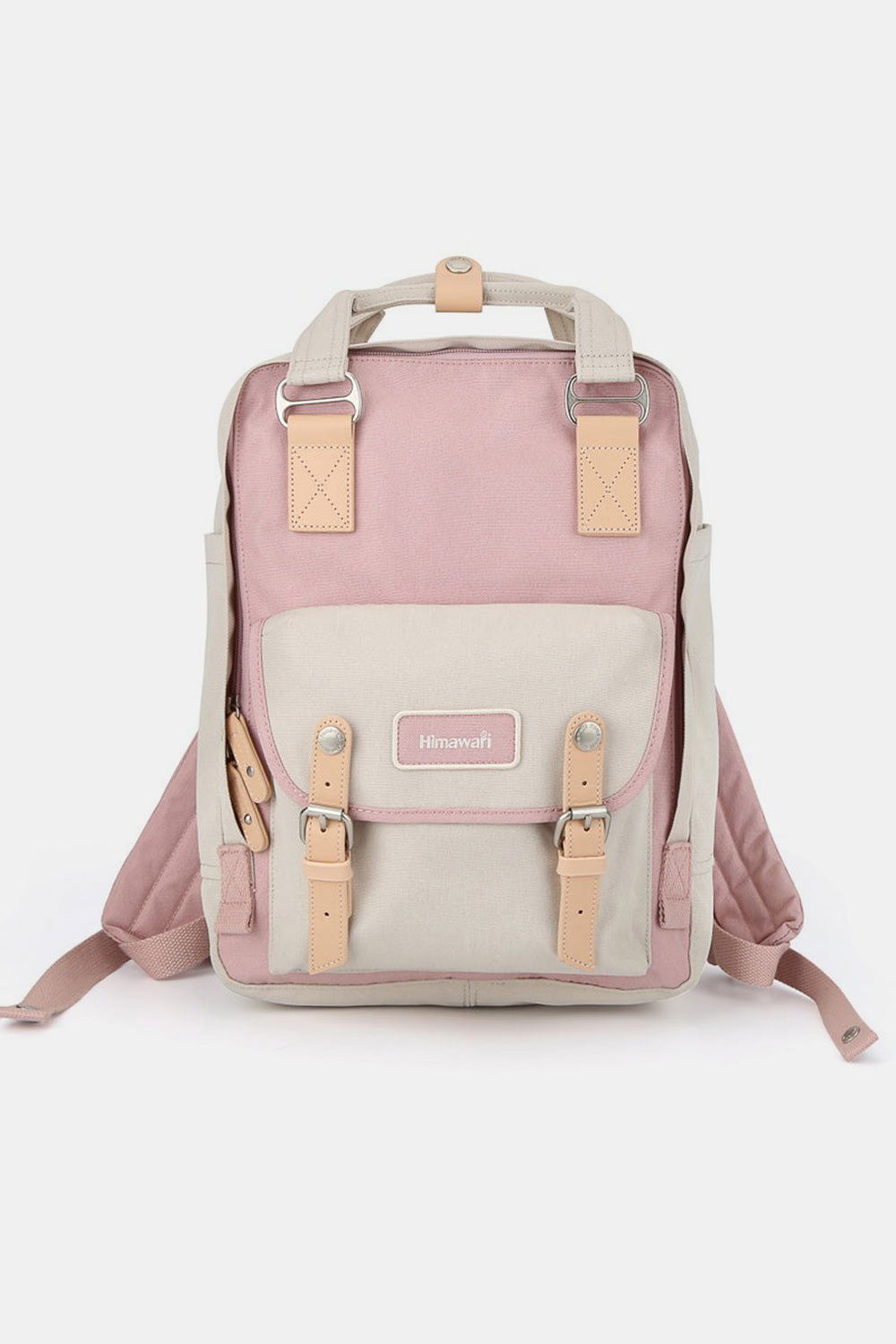 Himawari Contrast Water and Scratch-Resistant Nylon Backpack Bag us.meeeshop - 