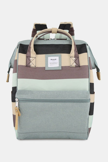 Himawari Striped Waterproof Nylon Backpack Bag with Side Pockets us.meeeshop - 