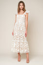 Still Thinking Lace Midi Dress