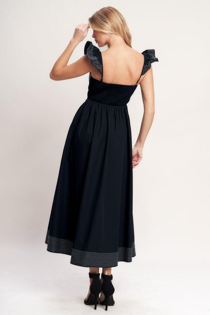 beautifully unexpected woven Beautifully Unexpected Woven Midi Dress view 6 (dress) - shop at us.meeeshop