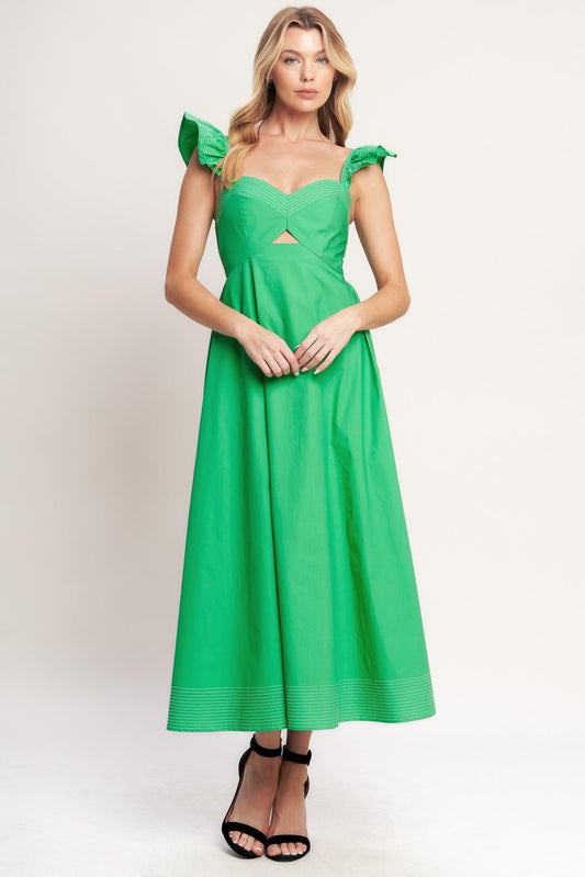 beautifully unexpected woven Beautifully Unexpected Woven Midi Dress view 2 (dress) - shop at us.meeeshop