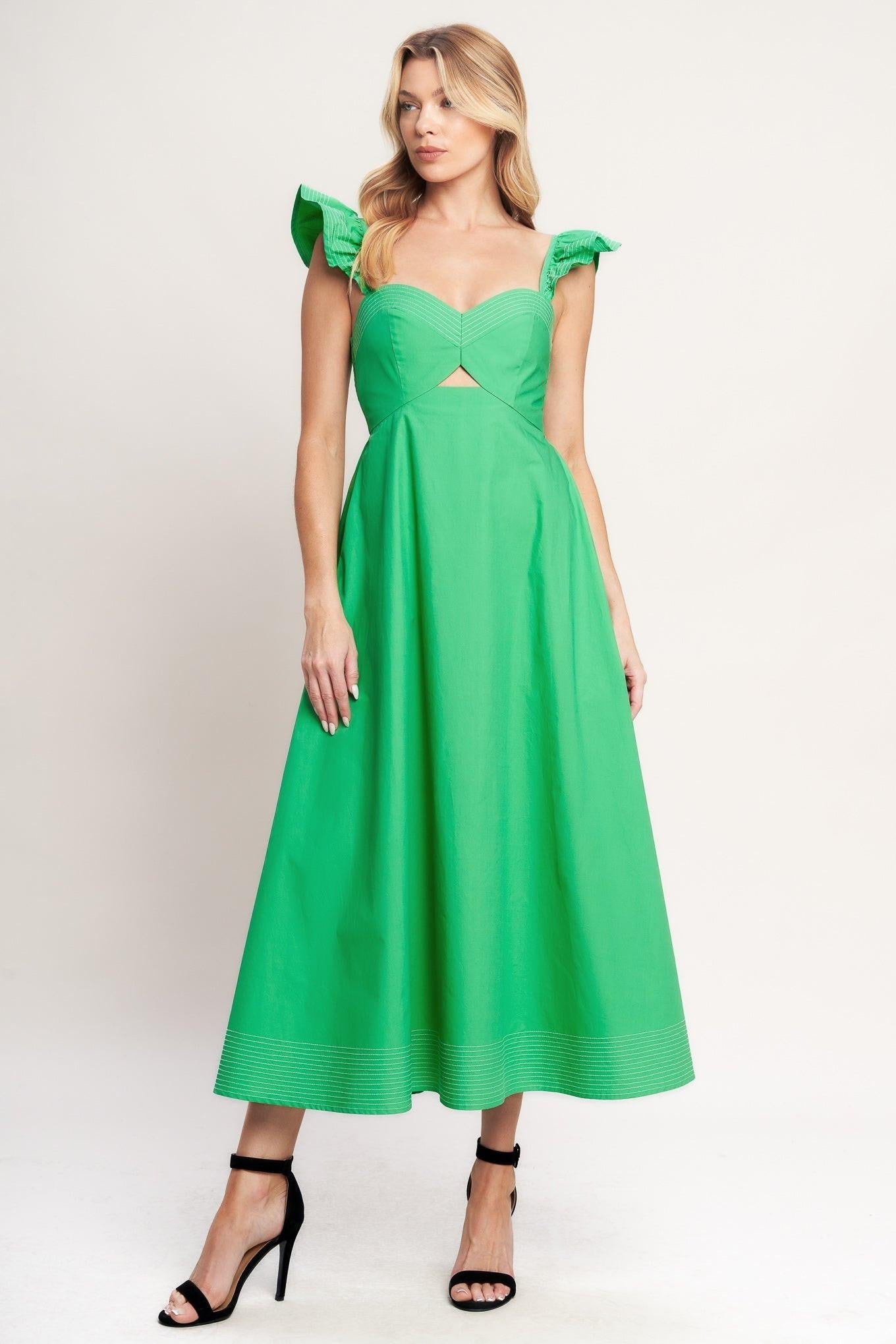 beautifully unexpected woven Beautifully Unexpected Woven Midi Dress view 8 (dress) - shop at us.meeeshop