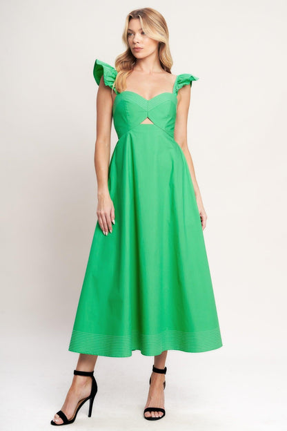 beautifully unexpected woven Beautifully Unexpected Woven Midi Dress view 8 (dress) - shop at us.meeeshop