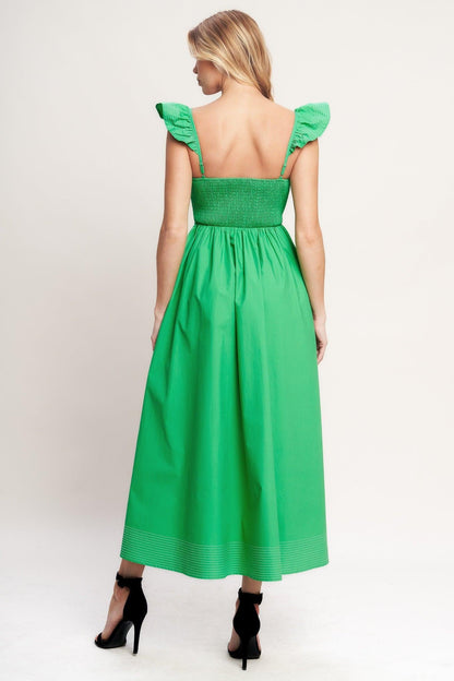 beautifully unexpected woven Beautifully Unexpected Woven Midi Dress view 10 (dress) - shop at us.meeeshop