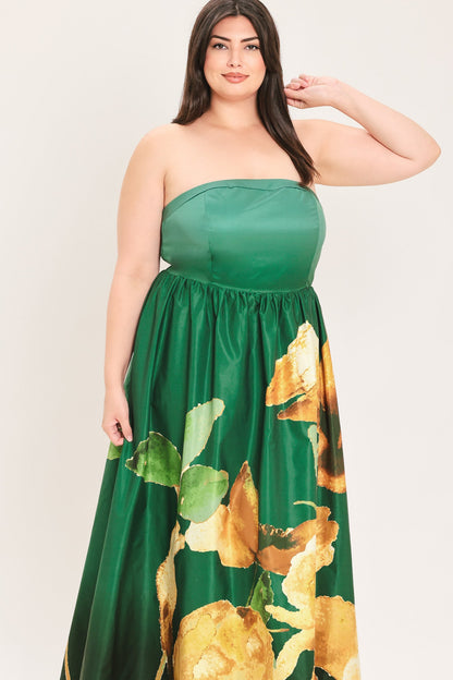Flying Tomato Golden Rose Afterglow Woven Maxi Dress