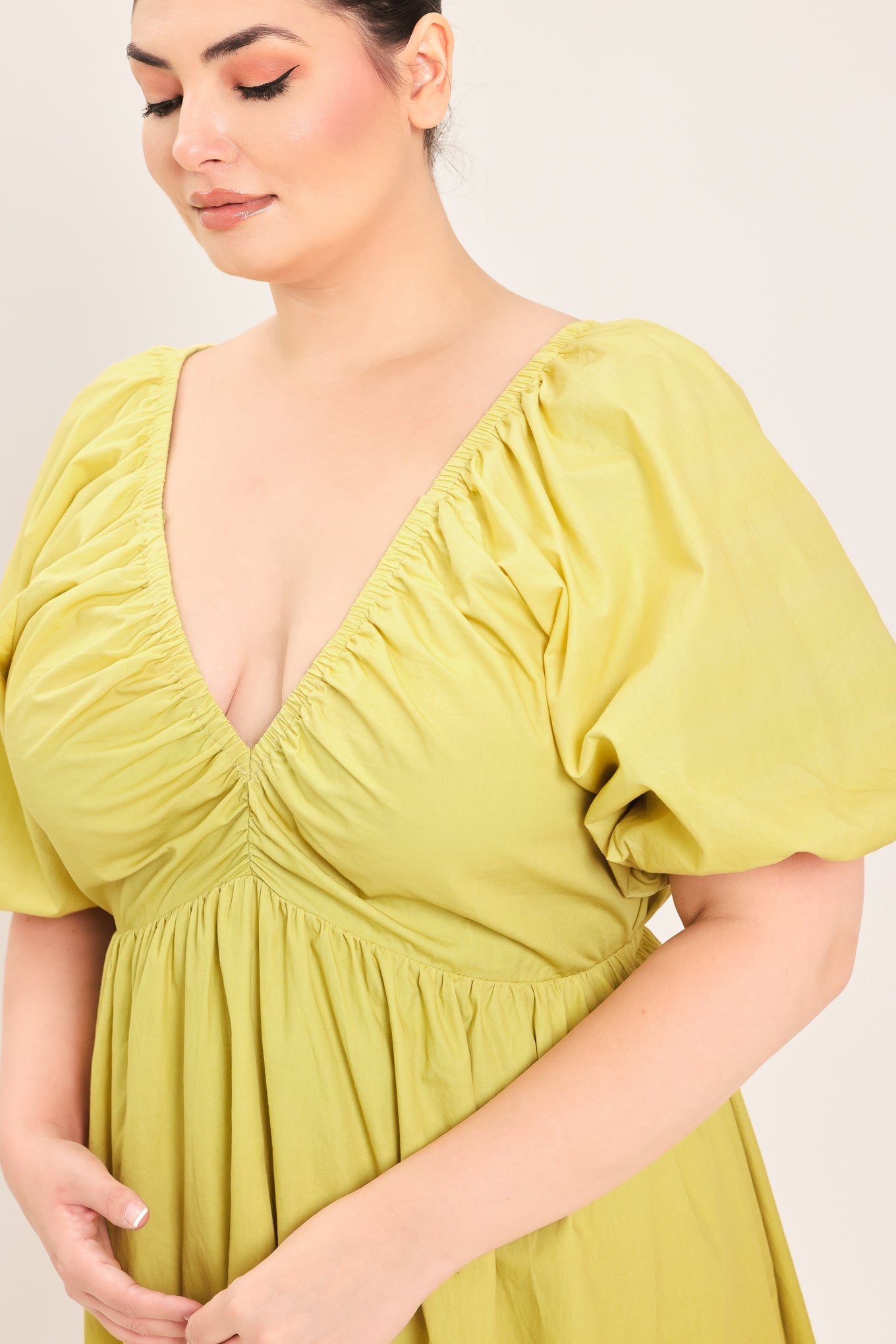 Citrine Garden Woven Maxi Dress
