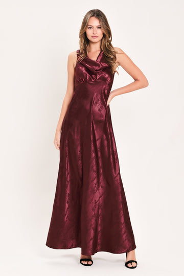 LUMINOUS CHAMPAGNE KISS WOVEN MAXI DRESS