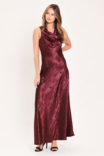 LUMINOUS CHAMPAGNE KISS WOVEN MAXI DRESS