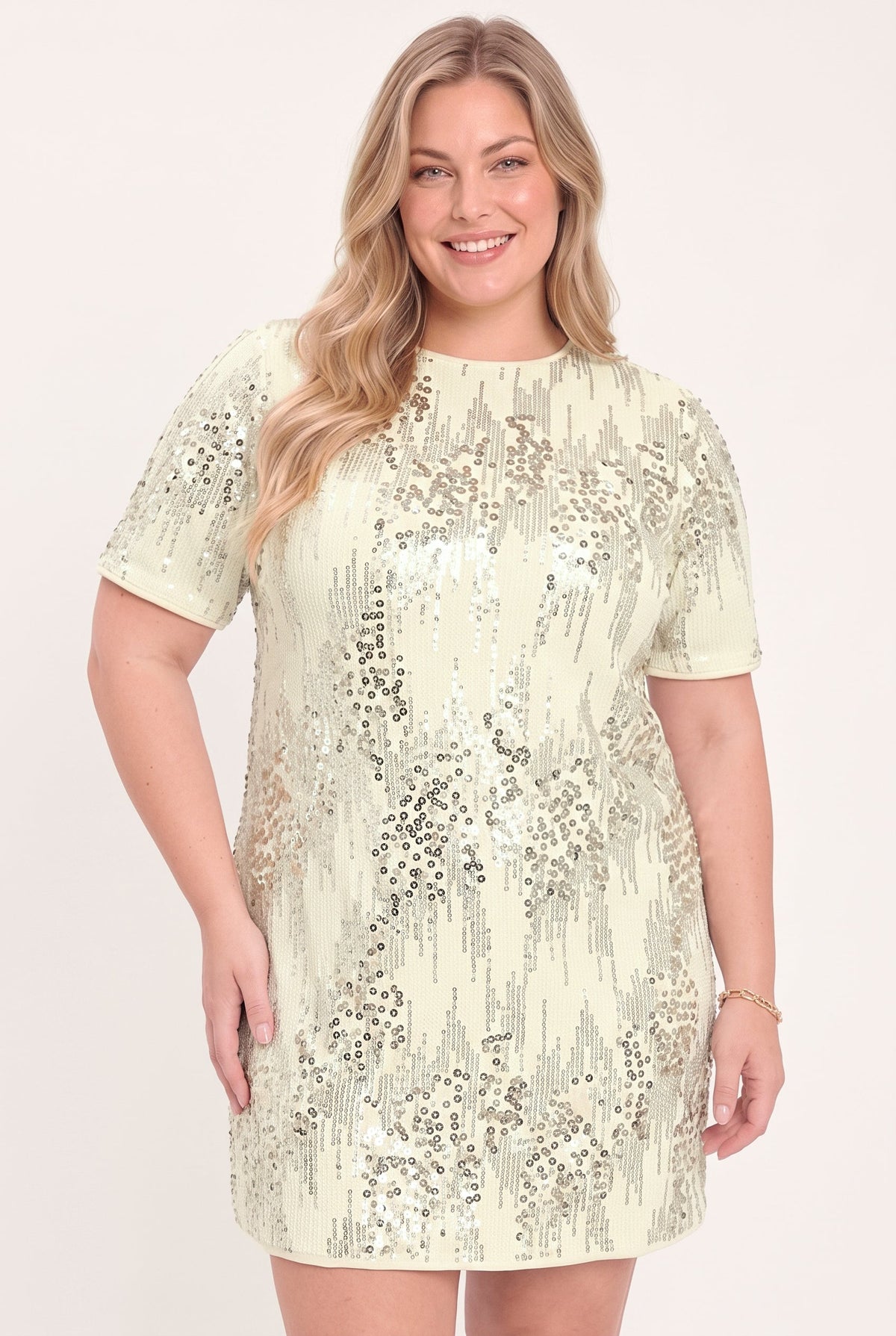 Flying Tomato Noir & Ivory Black/cream Statement Dress