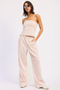 Nerina Striped Pants With Elastic Waistband