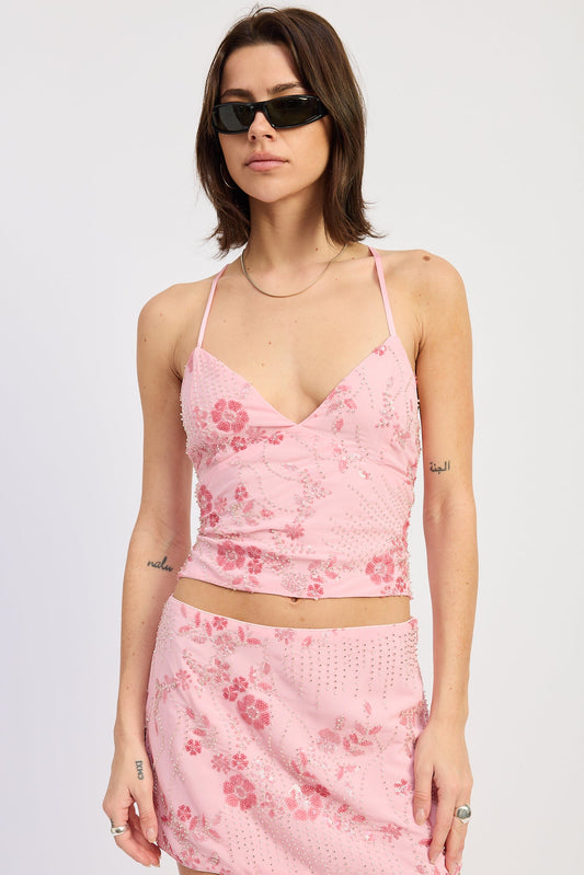 iris top Iris Top Rose Pink (top) - shop at us.meeeshop