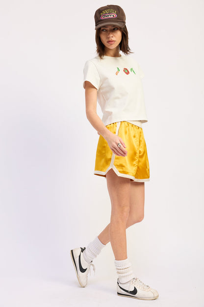 ginevra satin shorts Ginevra Satin Shorts view 2 (bottom) - shop at us.meeeshop