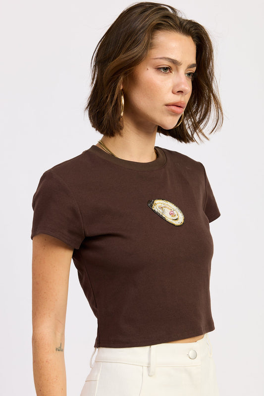 zuleika baby tee Zuleika Baby Tee view 2 (top) - shop at us.meeeshop