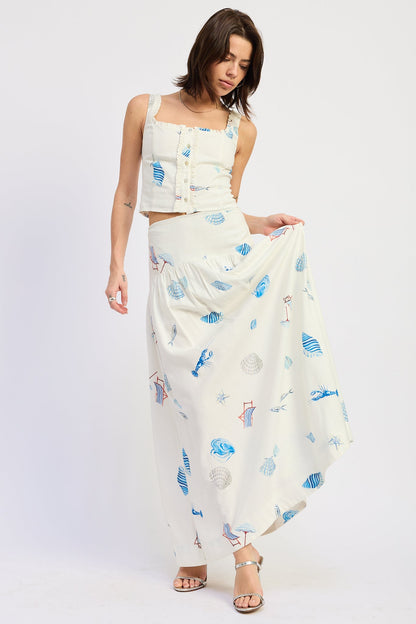 delilah maxi skirt Delilah Maxi Skirt Off-White (dress) - shop at us.meeeshop