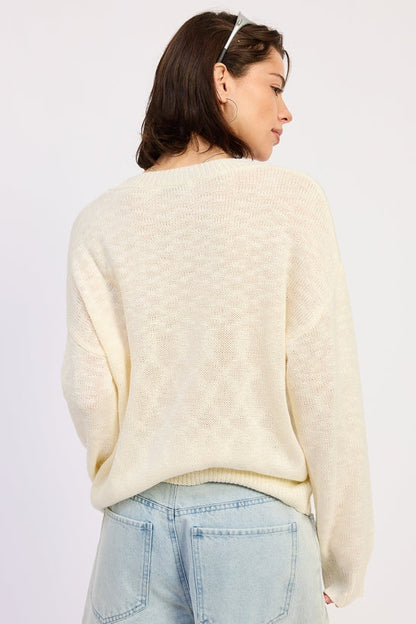 evelina sweater Evelina Sweater view 3 (layer) - shop at us.meeeshop