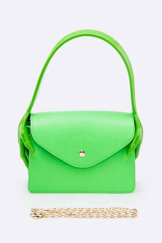 Iconic Hand Jelly Handle Convertible Fashion Bag us.meeeshop - 