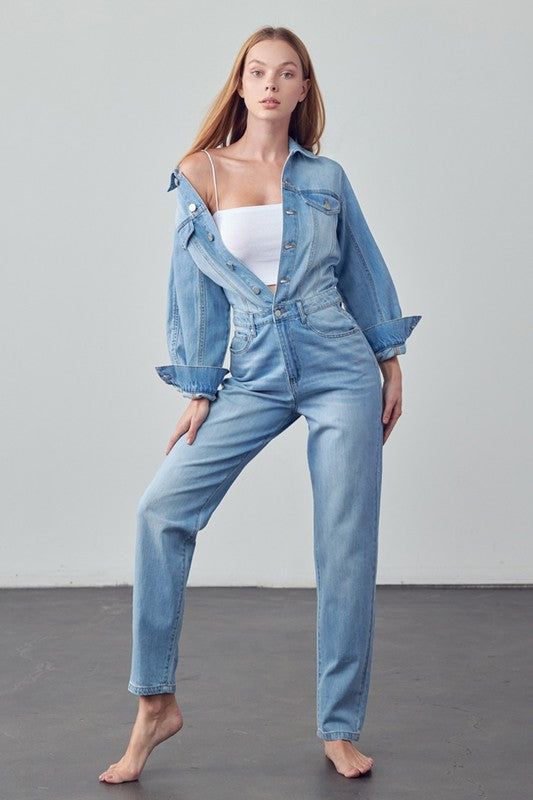 Insane Gene Balloon Sleeve Jumpsuit us.meeeshop - 