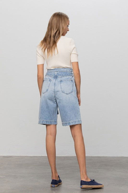 Insane Gene Belted Denim Bermudas us.meeeshop - 