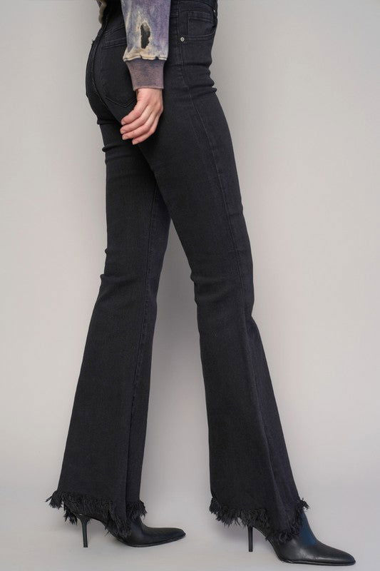 Insane Gene Button Down Premium Wide Flare Jeans us.meeeshop - 