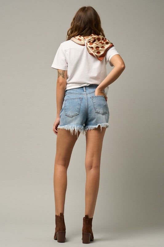 Insane Gene Crossover Denim Mom Shorts us.meeeshop - 